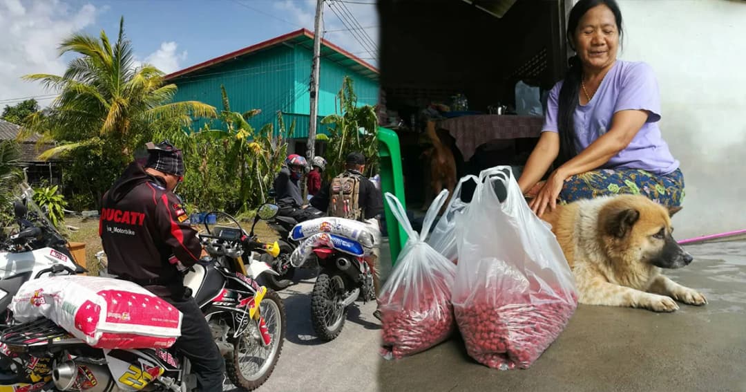 กลุ่มจิตอาสาบิ๊กไบค์เข้าช่วยเหลือสัตว์เลี้ยง ในพื้นที่ประสบภัย