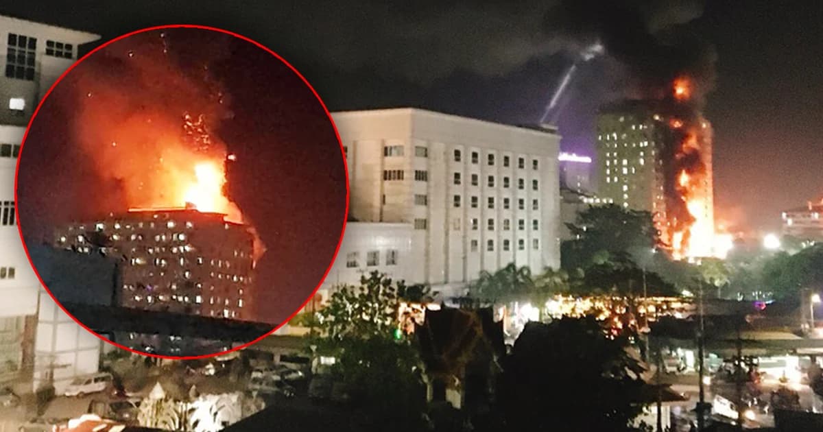 คืบไฟไหม้คาสิโน กรุงปอยเปต ไร้ตาย-เจ็บกว่า 10 ราย จนท.เร่งตรวจสอบ