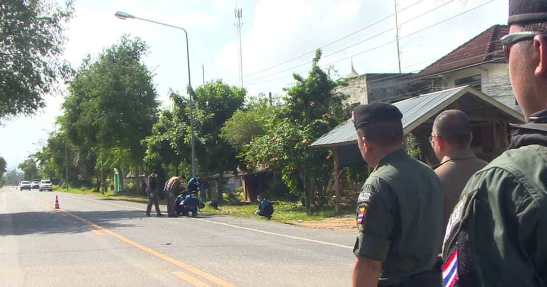 ปัตตานี คนร้ายลอบบึ้ม ทหารพราน ชุด รปภ.โรงเรียน บาดเจ็บสาหัส 1 นาย