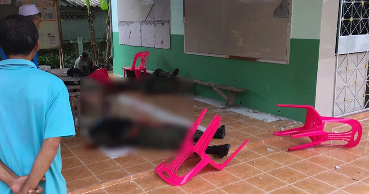 ผวาทั้งโรงเรียน! โจรใต้เหิม ใช้อาวุธสงครามบุกยิง อส. ดับ 4 นาย ใน รร.บ้านบูโกะ จ.ปัตตานี