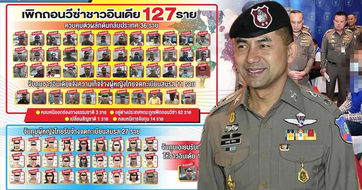 ทลายแก๊งอินเดีย-สาวไทย รับจ้างแต่งงาน-ทำนิติกรรมเถื่อน