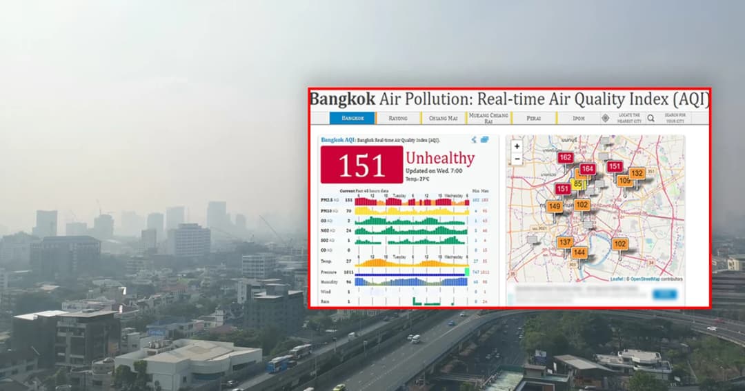 คุณภาพอากาศ 16 ม.ค. อากาศปิด ‘ฝุ่นพิษ’ ยังเกินมาตรฐาน แต่มีแนวโน้มลดลง