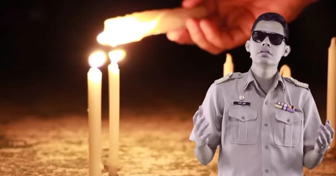 “ครูแว่นดำ” ครูผู้พิการทางการมองเห็น แต่งเพลงเพียงเงาเทียน เนื่องในวันครูแห่งชาติปี 62