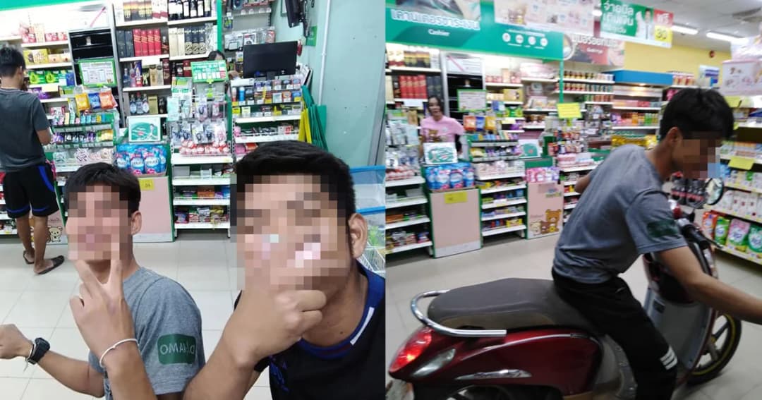 2 โจ๋ป่วน! ขี่ จยย. เข้าโลตัส-อัพเฟซบุ๊ก “ผมรีบ”