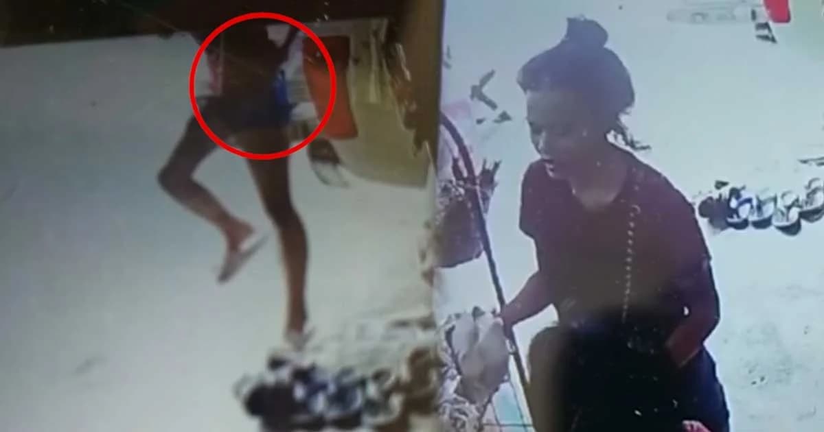 สาวทำเนียนซื้อของ ก่อนฉกกระเป๋าสตางค์แม่ค้าร้านชำ