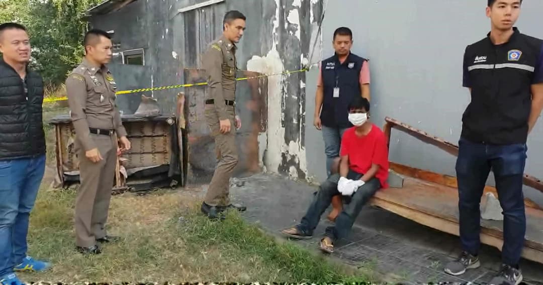 ตร.ชลบุรีรวบหนุ่มเมียนมาร์ หลังก่อเหตุคว้าเหล็กตีเพื่อนดับอนาถ