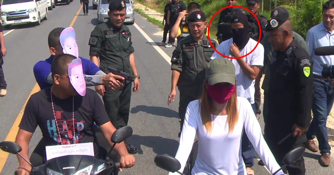 คุมตัวคนร้ายฆ่าโหดสาวปัตตานีทำแผน สารภาพสิ้นกลุ่มเดียวกันยิงถล่มโรงพักนาประดู่
