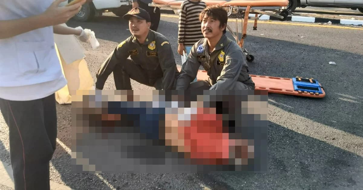 บิ๊กไบค์ พุ่งชน จยย.สองตายาย ดับ 1 เจ็บ 2