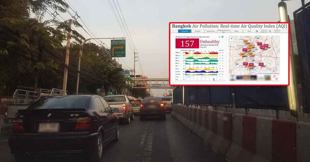“กทม. ปริมณฑล” ช่วงเช้าฝุ่นจิ๋วเหลือ 12 จุด-บ่ายมีสิทธิ์เพิ่ม อากาศลอยตัวไม่ดี