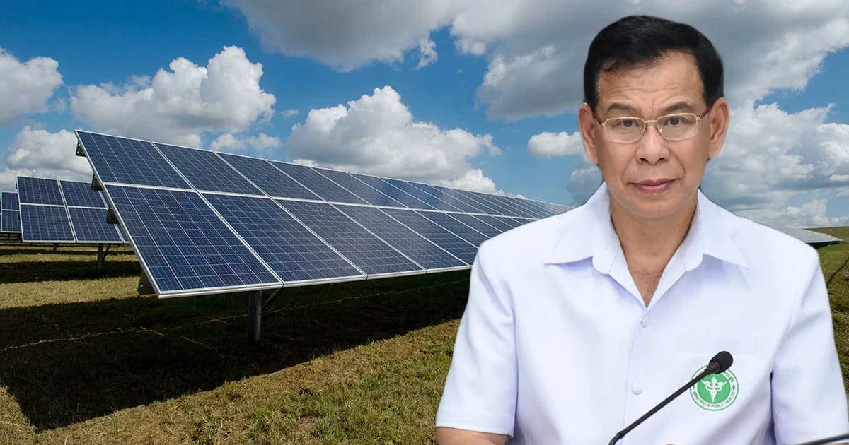 สธ. เร่งติดตั้งโซลาร์เซลล์ลดโลกร้อน ตั้งเป้าปีนี้ 1,000 แห่ง