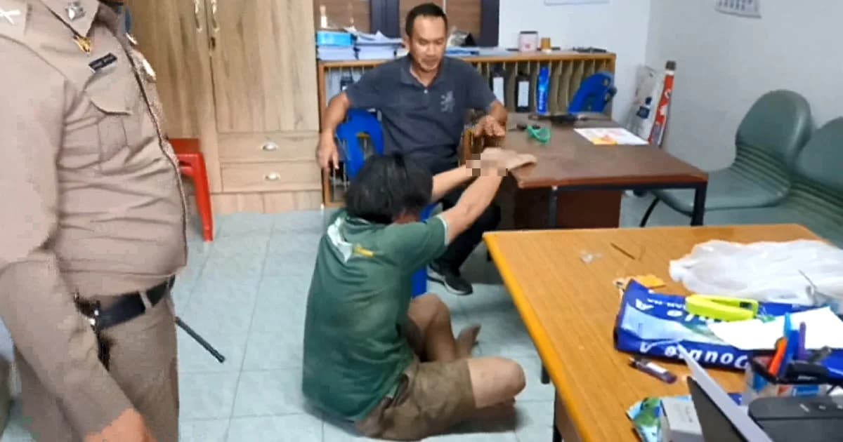 หนุ่มก่อสร้าง พกยาบ้า 200 เม็ด ขัดขืนการจับกุม กัดตำรวจเจ็บ 4 นาย