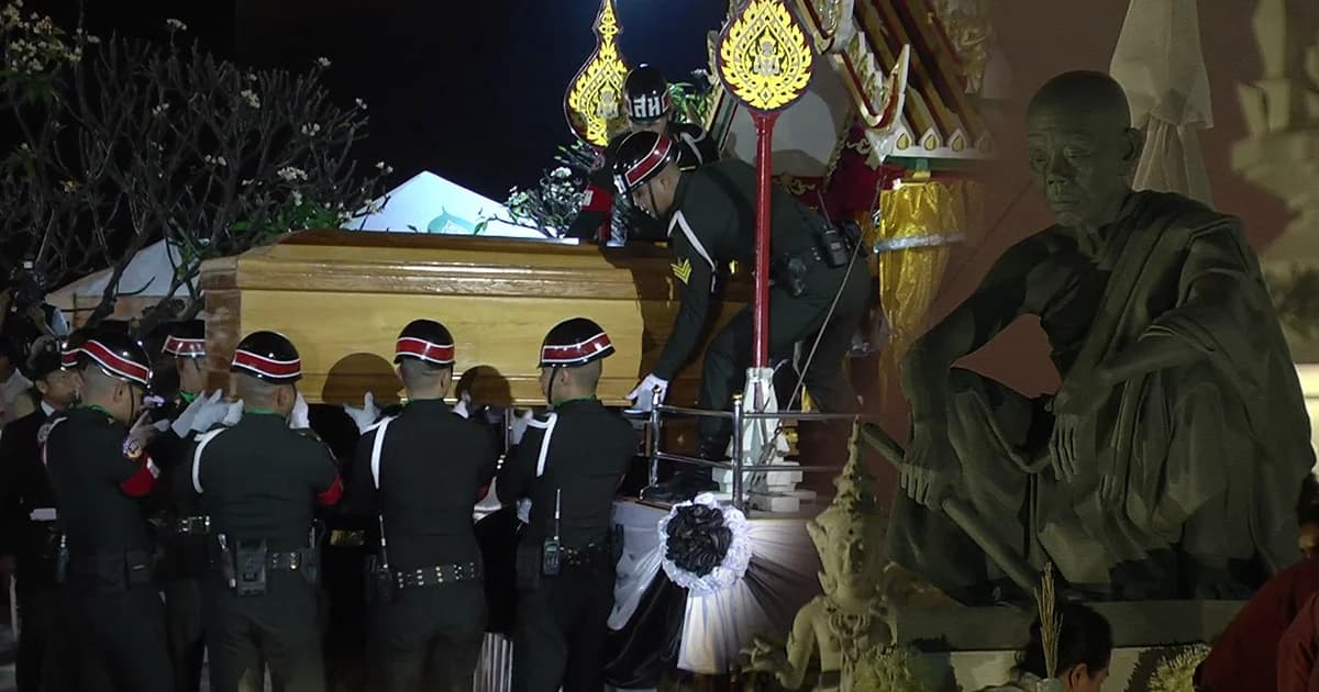 ซ้อมเสมือนจริงเคลื่อนหีบสรีรสังขาร “หลวงพ่อคูณ” ไปยังฌาปนสถานชั่วคราว