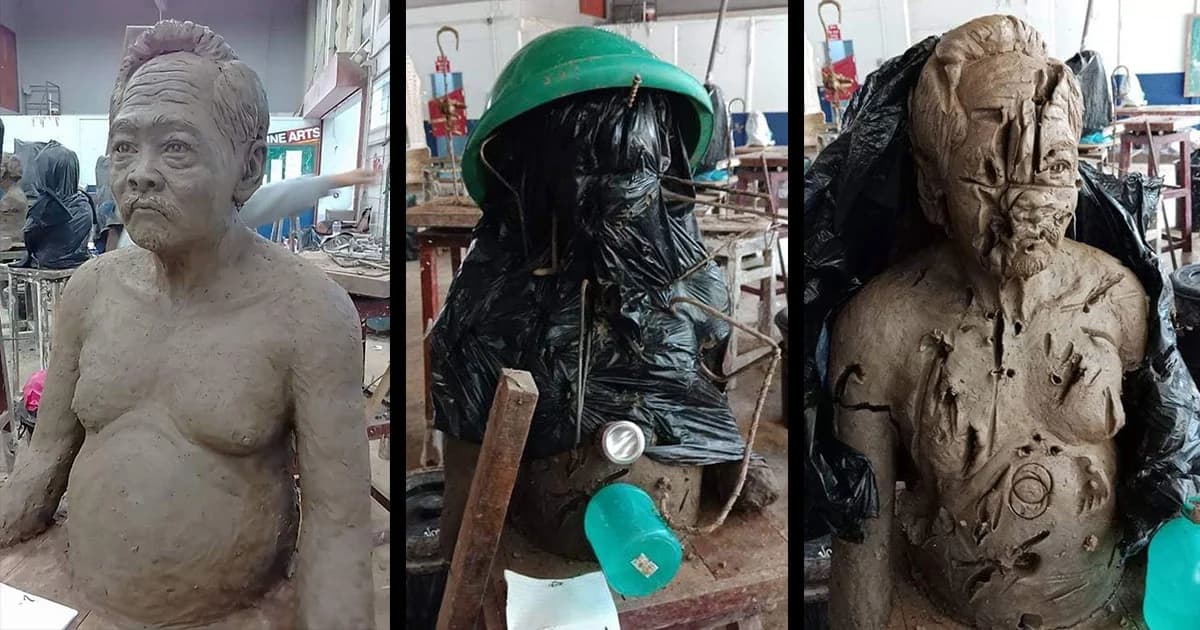 ผู้บริหารคณะวิจิตรศิลป์ มช. ชี้เเจง กรณีนักศึกษาโพสต์งานปั้นถูกทำลาย