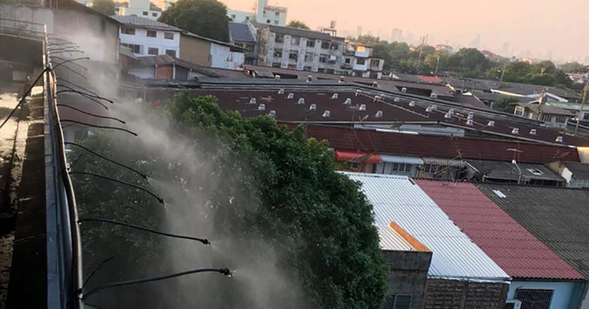 เอกชน ลุกช่วยลดฝุ่นPM 2.5 ฉีดสเปรย์น้ำจากดาดฟ้าคอนโด 150 โครงการทั่วกรุง