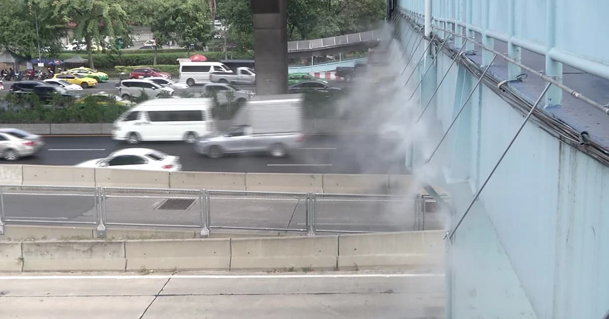 ระดมติดตั้งเครื่องพ่นหมอกน้ำ จับฝุ่นขนาดเล็ก PM 2.5