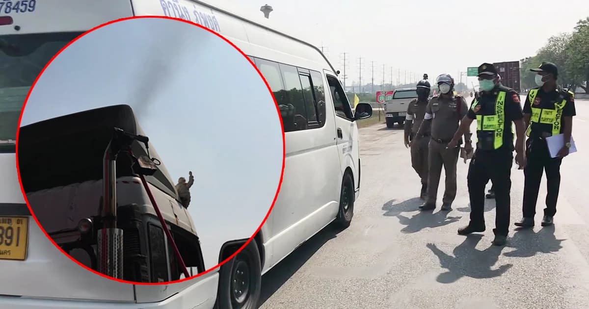 ขนส่งฯ อยุธยา เข้ม! ตั้งจุดตรวจควันดำ ‘รถบรรทุก-รถโดยสาร’ หากพบสั่งหยุดวิ่งทันที