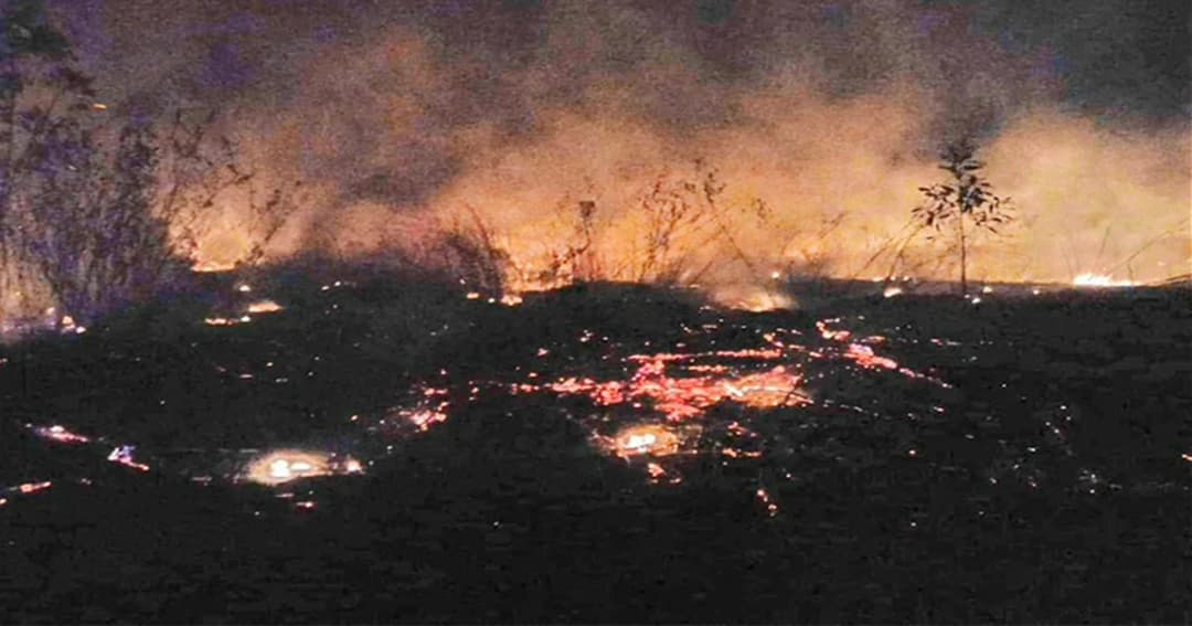 ฉะเชิงเทรา ไฟป่าลามสวนยาง หวั่นเพิ่มมลพิษใกล้กรุง