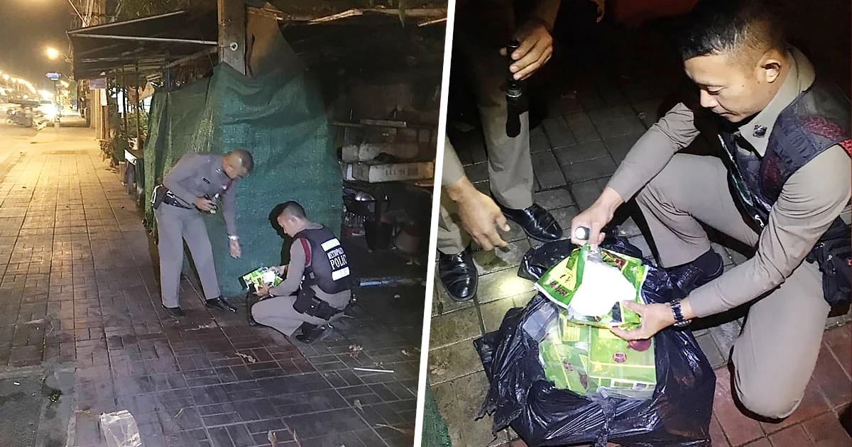 เร่งล่า! กระบะ 2 คัน ซิ่งหนีการตรวจค้น ก่อนเจอยาไอซ์ 10 กก. ถูกทิ้งริมทาง