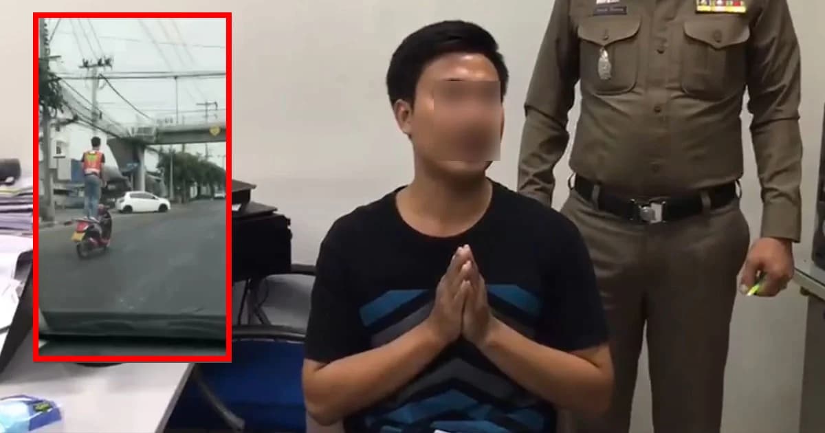 ศาลลงโทษจำคุก 2 เดือน สั่งริบรถหนุ่มวินยืนบนเบาะ