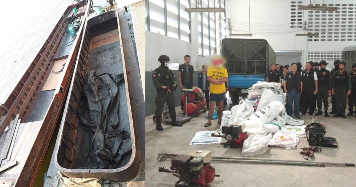 รวบแก๊งแมวน้ำ ลักข้าวสารกว่า 1,000 กระสอบ ลงเรือสินค้าส่งขายชลบุรี