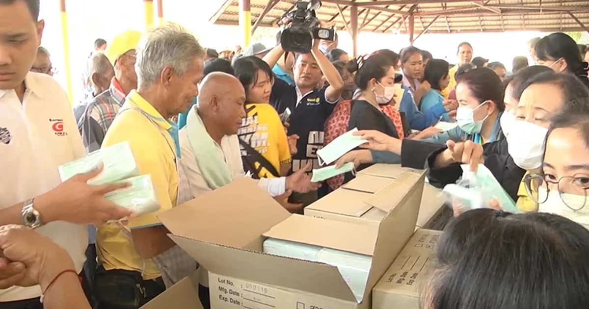 ขอนแก่น แจกหน้ากากอนามัย 20,000 ชิ้น หลัง PM 2.5 เกินค่ามาตรฐาน