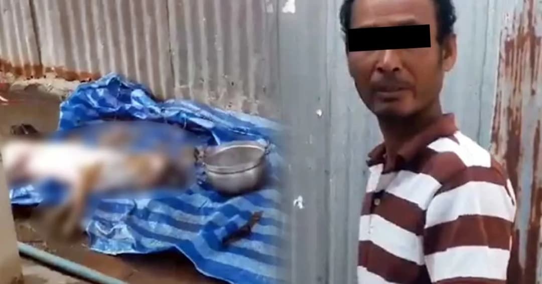 รวบหนุ่มกัมพูชาเตรียมชำแหละหมากิน อ้างโมโหกัดไก่ตายไปหลายตัว