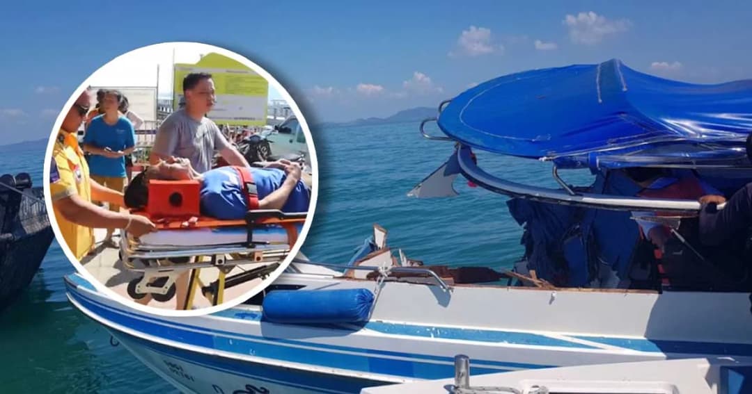 สปีดโบ๊ทชนเรือบรรทุกในทะเลภูเก็ต กัปตัน-นทท.จีน เจ็บรวม 10 ราย
