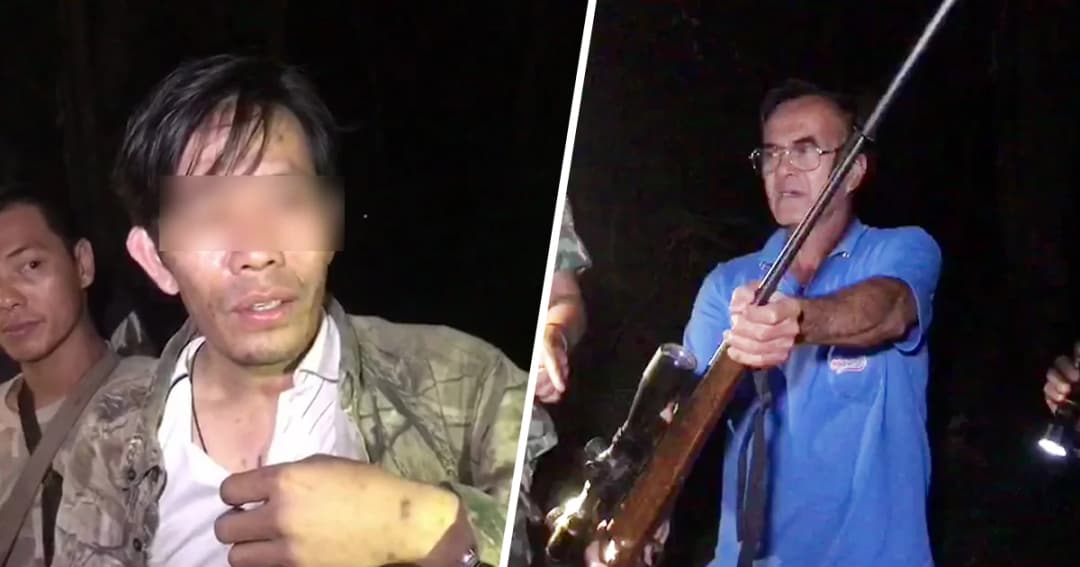 บุกจับพรานหนุ่ม ขนปืนยาวเตรียมล่าสัตว์ ผูกเปลนอนกลางป่าเขาเขียว