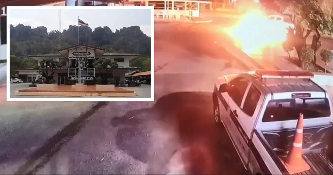 เตรียมออกหมายจับ หนุ่มวางเพลิงโรงพัก คาด แค้นถูกจับกุมในคดียาเสพติด