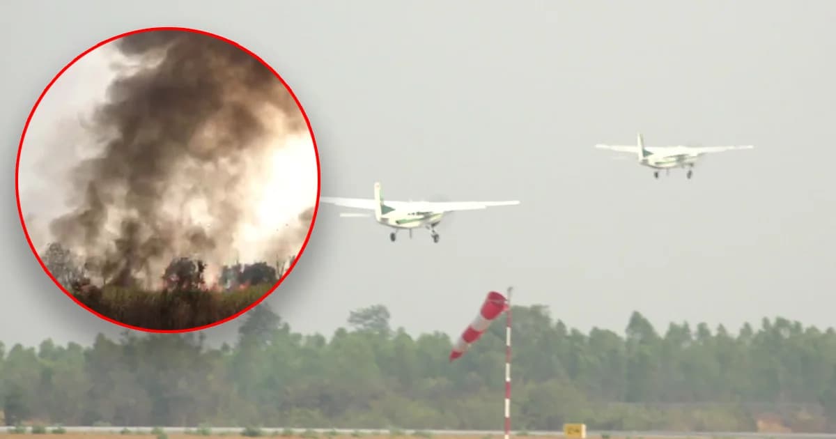 ‘ขอนแก่น’ ทำฝนหลวงได้ ผลลดค่า PM 2.5 แต่ไฟป่ายังลุกลาม