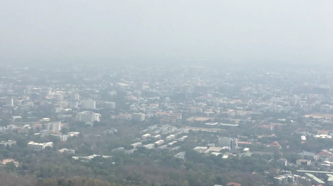 ยังไม่หยุดเผา ตัวเมืองเชียงใหม่ฝุ่น PM2.5 พุ่ง