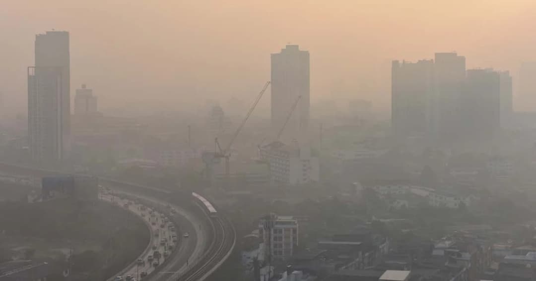 อ่วมเกือบทุกภาค! PM 2.5 เกินมาตรฐาน กทม.-ปริมณฑลพุ่ง 35 จุด
