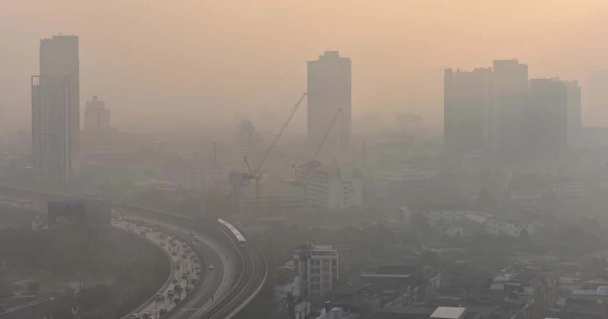 อ่วมเกือบทุกภาค! PM 2.5 เกินมาตรฐาน กทม.-ปริมณฑลพุ่ง 35 จุด