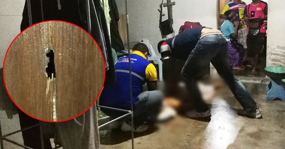 คนร้ายสอดปืนทางรูประตู กระหน่ำยิงทหารพรานดับคาบ้านพัก จ.สงขลา