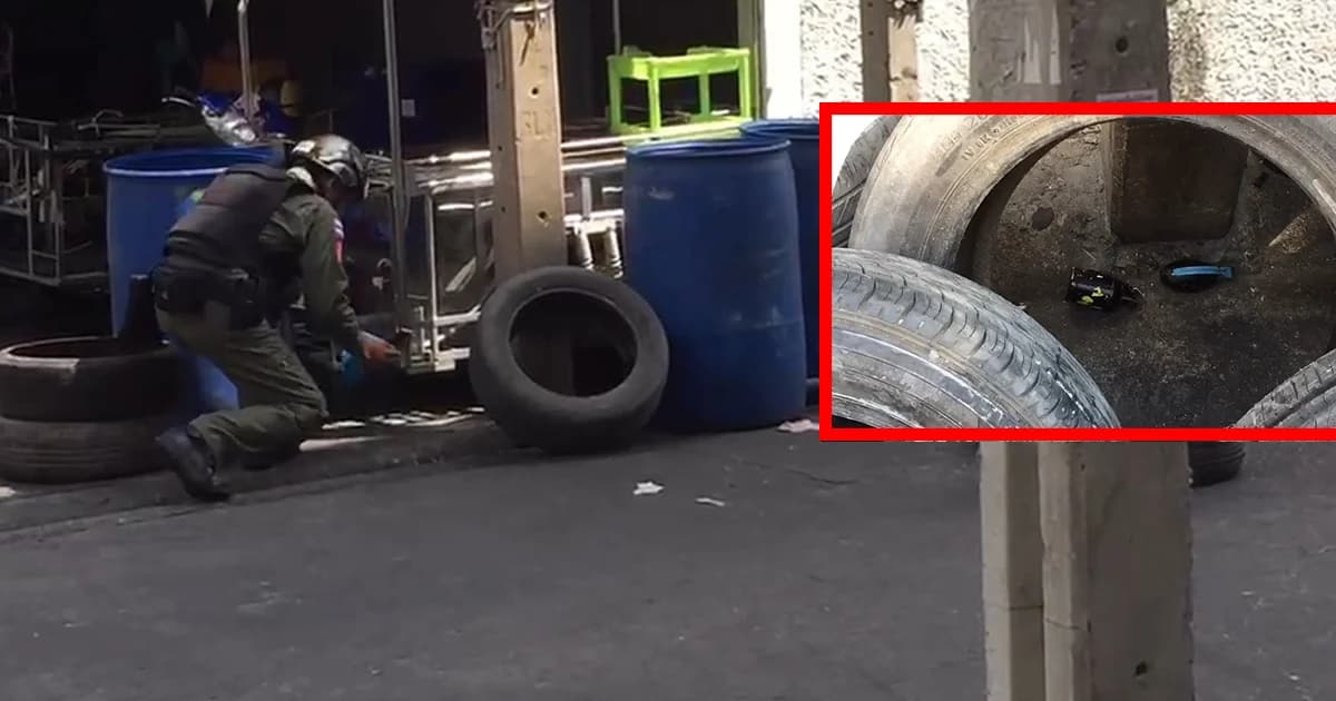 พบระเบิดปลอมวางกลางซอยย่านดินแดง เร่งสอบหาแรงจูงใจ