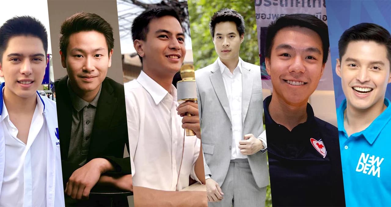 เปิดวาร์ป 6 นักการเมืองหนุ่มหล่อรุ่นใหม่ ลงหาเสียง ลุยศึกเลือกตั้ง 62