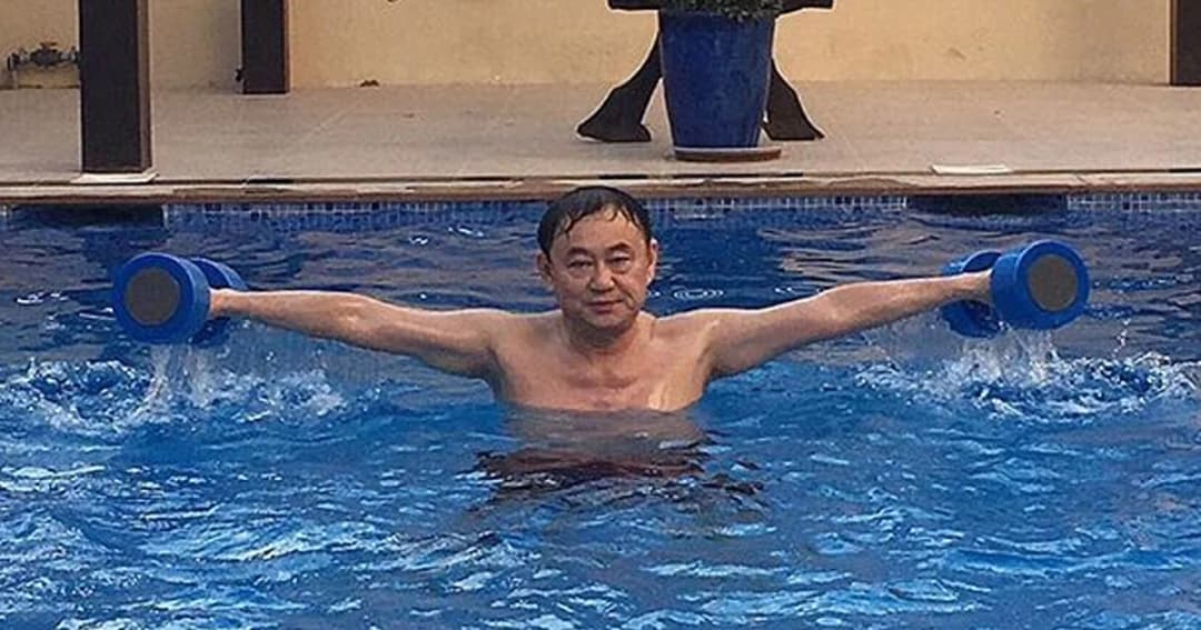 ใกล้วันแต่งงานลูกสาว ! ทักษิณ โพสต์ IG ออกกำลังกาย ทานอาหารคลีน