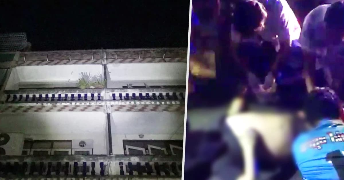 หนุ่มทะเลาะพ่อ น้อยใจพุ่งกระโดดตึกสูง 4 ชั้น เจ็บสาหัส