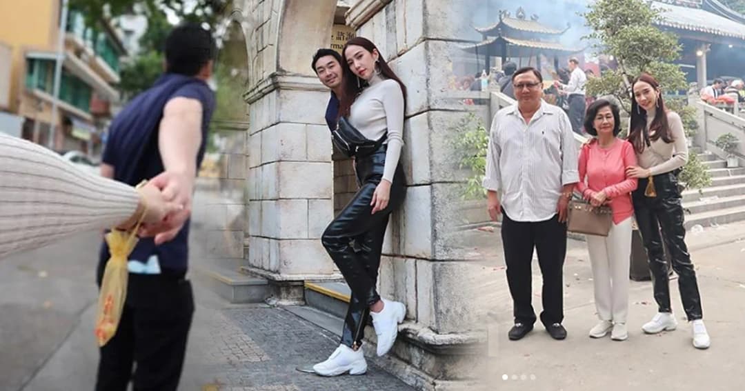 หวานหยด “อั้ม พัชราภา” ควง “ไฮโซพก” เที่ยวมาเก๊าพร้อมครอบครัว