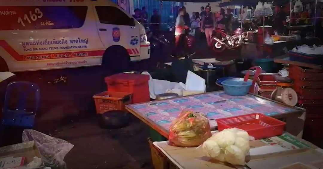 ยิงวัยรุ่นดับ 1 กลางตลาดสดหาดใหญ่ อ้างป้องกันตัวหลังญาติถูกทำร้าย