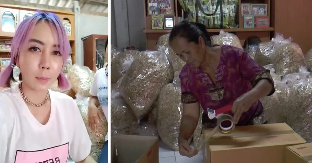 “เจ๊หนึ่ง บางปู” เน็ตไอดอลชื่อดัง ช่วยเหยื่อกระยาสารท เหมาซื้อ 150 กก.สุดท้าย