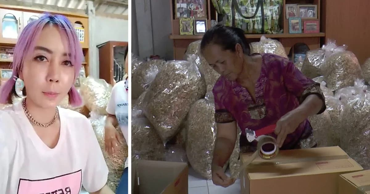 “เจ๊หนึ่ง บางปู” เน็ตไอดอลชื่อดัง ช่วยเหยื่อกระยาสารท เหมาซื้อ 150 กก.สุดท้าย