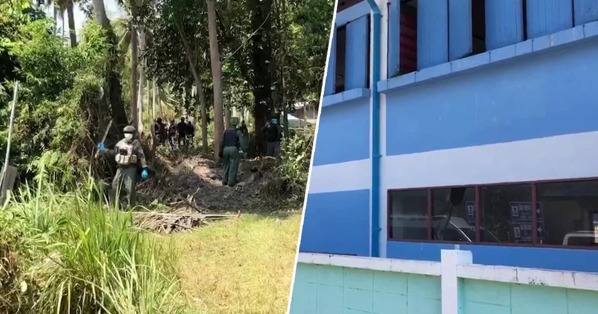 ครู-นักเรียนผวา! ระเบิดทหารและ อส.เจ็บ 3 นาย ขณะ รปภ. รร.บ้านน้ำบ่อ จ.ปัตตานี