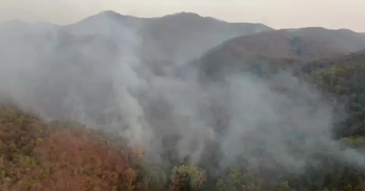 เผาวอด 33 ไร่ ไฟไหม้ป่าบนเทือกเขาผีปันน้ำ จ.ลำปาง