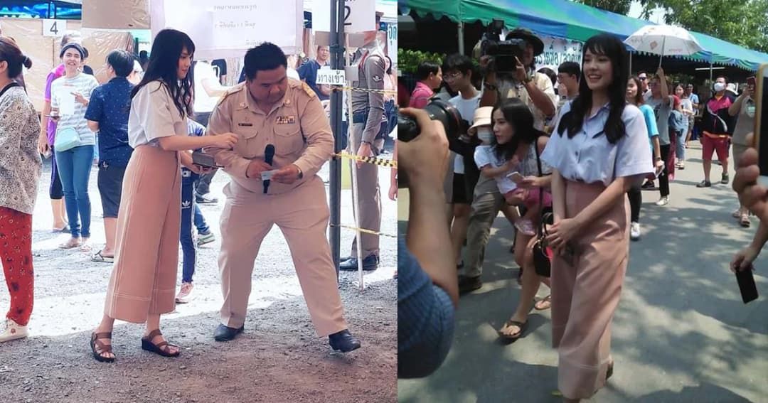 “เฌอปราง” ใช้สิทธิ์แล้ว หวังประเทศไทยดีขึ้นเรื่อยๆ