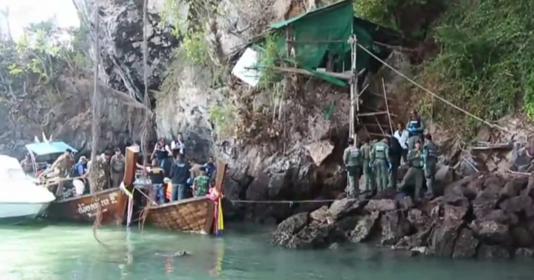 อีโอดีตรวจเกาะรังนกรอยต่อกระบี่-พังงา พบระเบิดอีก 3 ลูก หลังบึ้มใส่ชาวบ้านดับ 1 สาหัส 1