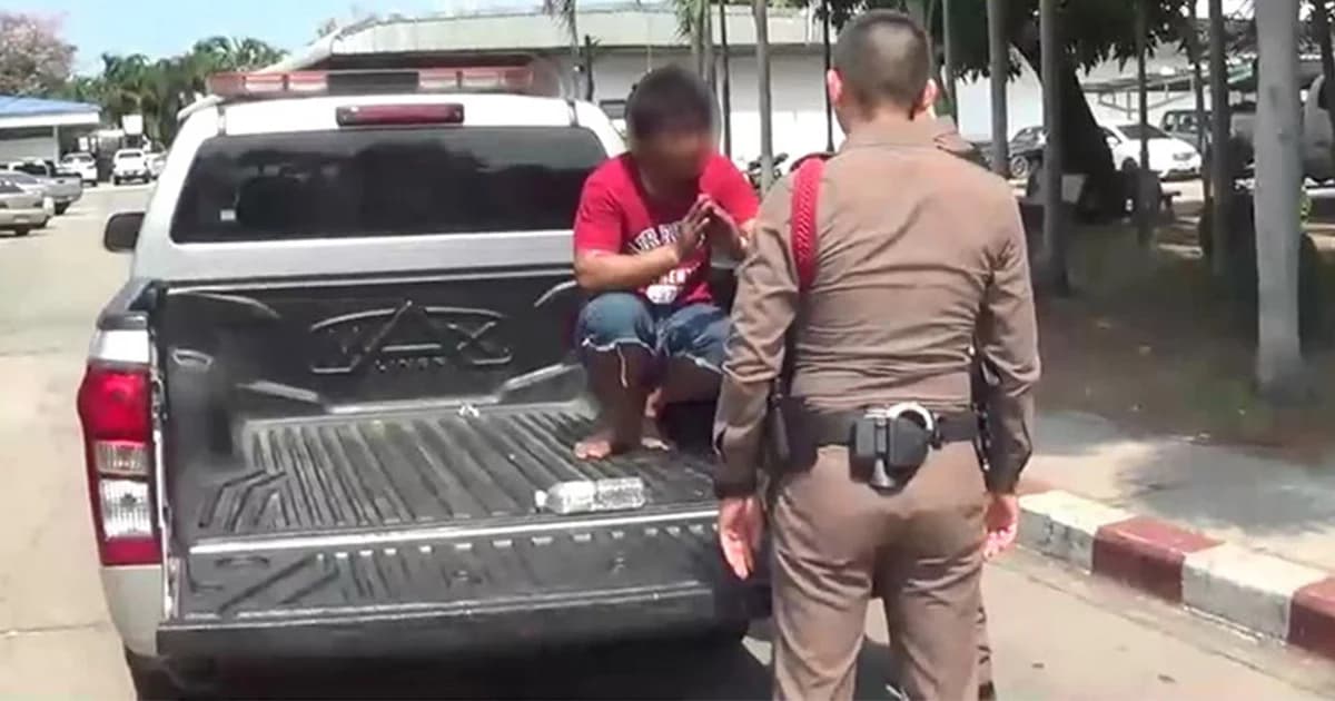 หนุ่มใหญ่เสพไอซ์ ไม่นอน 2 วัน ยกถังแก๊สขวางถนน อ้าง อยากไปหา ตร. แต่ไม่มีใครพาไป