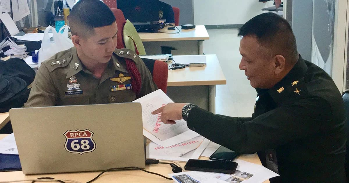 แจ้งความเพจ CSI LA แพร่เอกสารปลอมขอทหารช่วยเชียร์พลังประชารัฐ