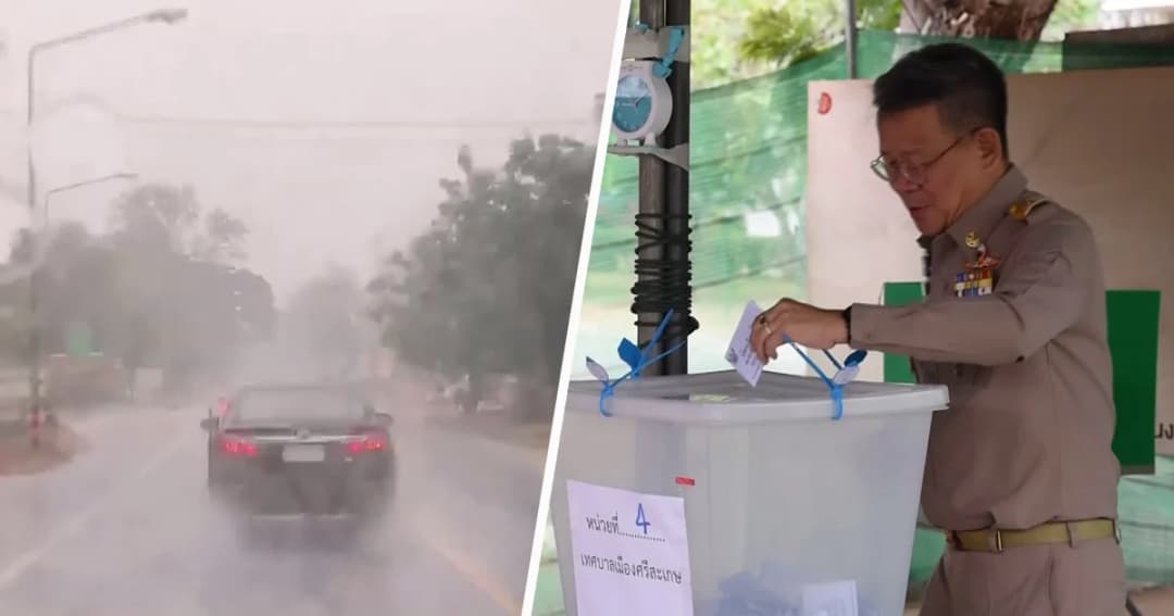 ศรีสะเกษฝนตกหนัก ! ผู้ว่าฯ หวั่นไฟดับ สั่งทุกหน่วยเลือกตั้งเตรียมไฟสำรองให้พร้อม