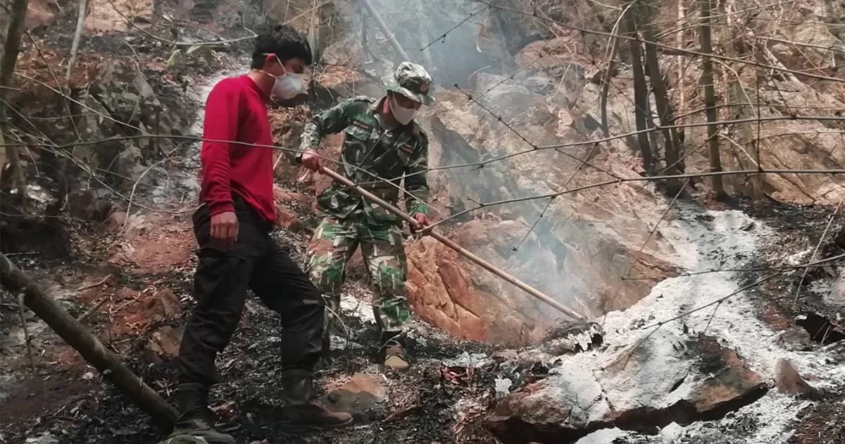 จนท.ยังต้องเฝ้าระวังไฟป่าดอยหลวงเชียงดาว หลังควบคุมสถานการณ์ได้แล้ว